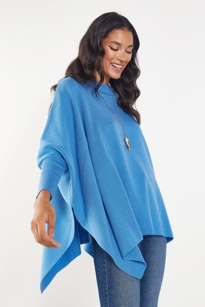 Blue Poncho