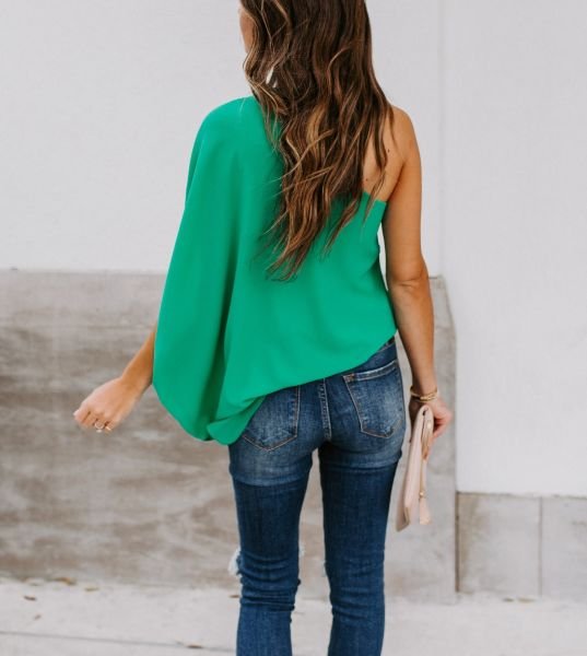 GREEN BLOUSE