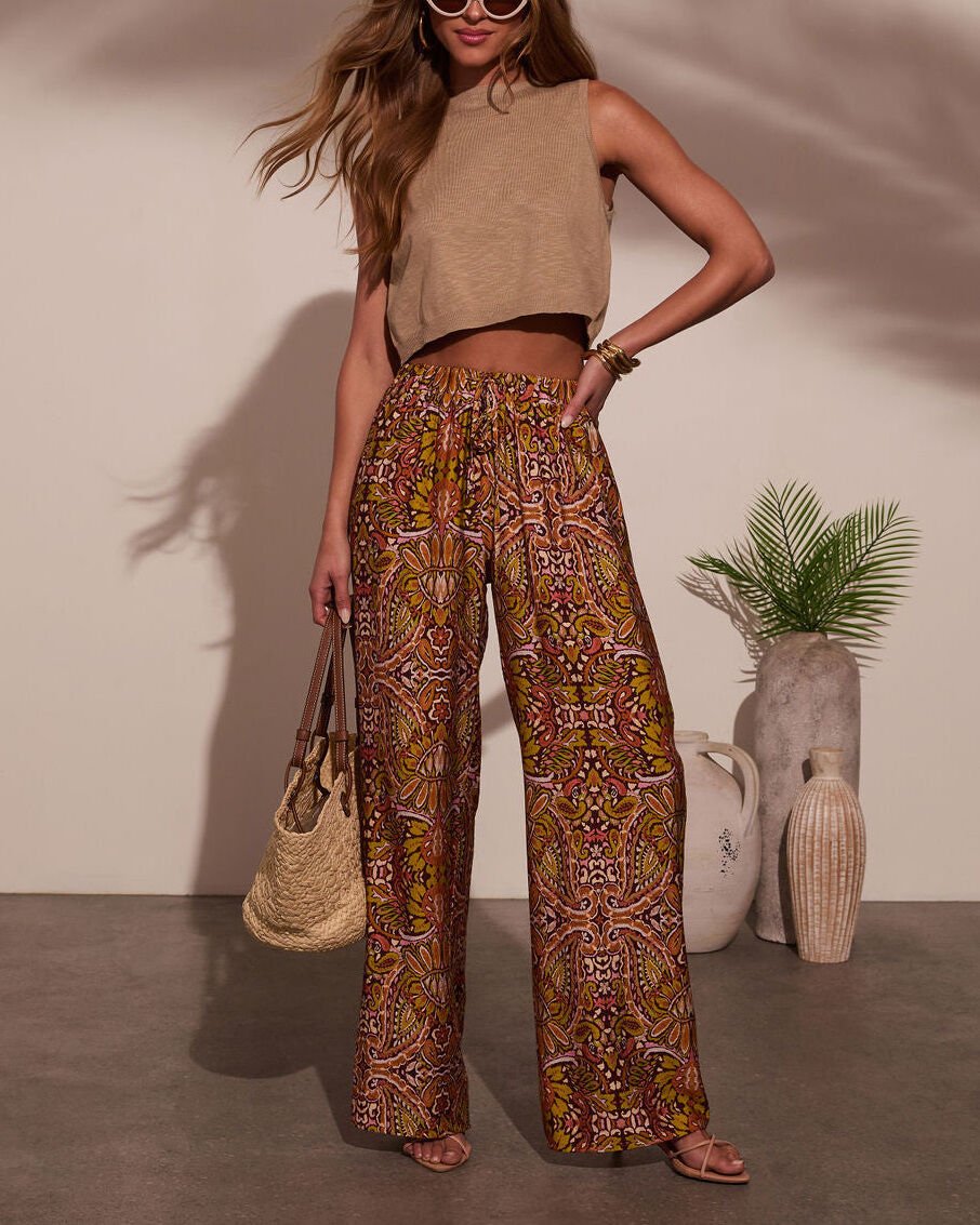 MULTICOLOR-PRINTED PANTS
