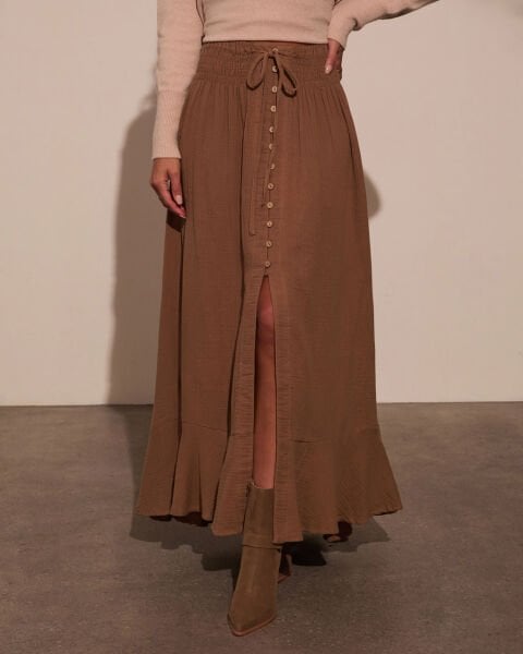 BROWN SKIRT