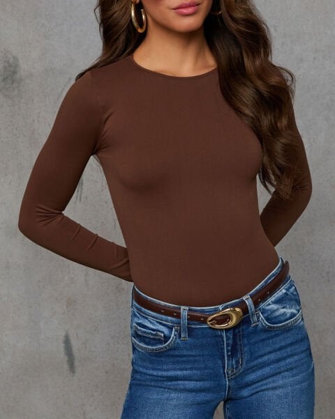 BROWN BLOUSE