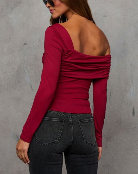 BURGUNDY BLOUSE