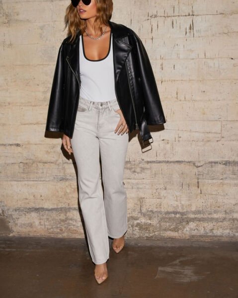 WHITE-BLACK VEST TOP
