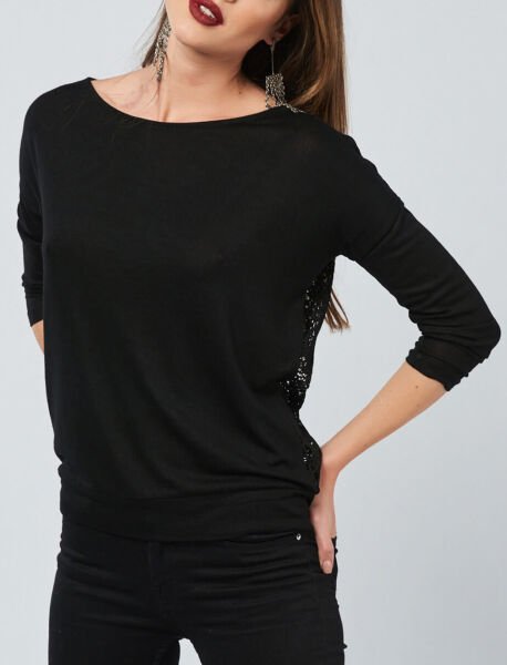 BLACK BLOUSE XL - BLACK