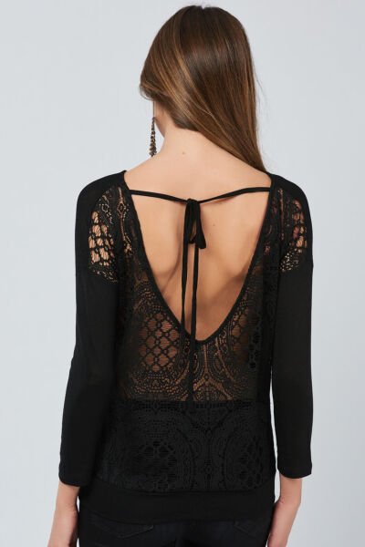 BLACK BLOUSE XL - BLACK