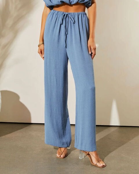 LAVENDER CROP-TOP AND PANTS SET