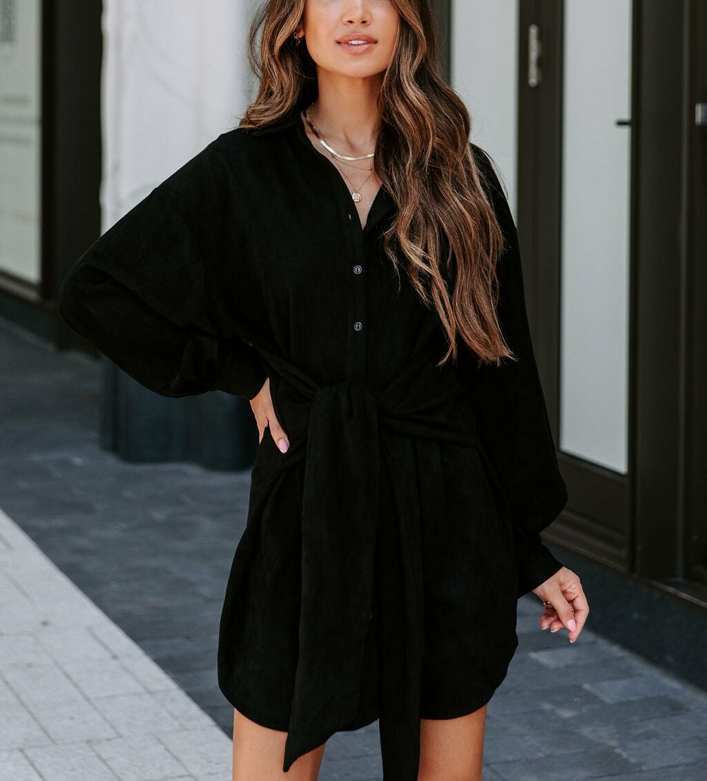 BLACK DRESS XL - BLACK
