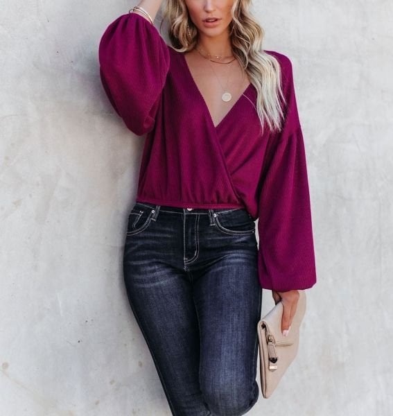 Magenta Blouse