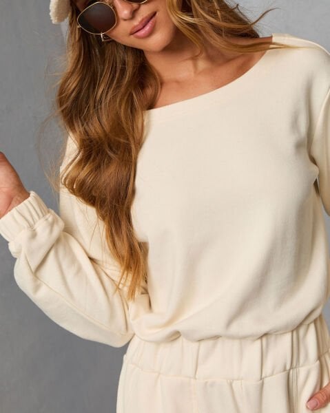 ECRU BLOUSE AND PANTS