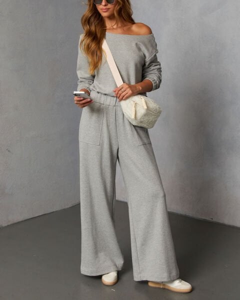 GREY BLOUSE AND PANTS