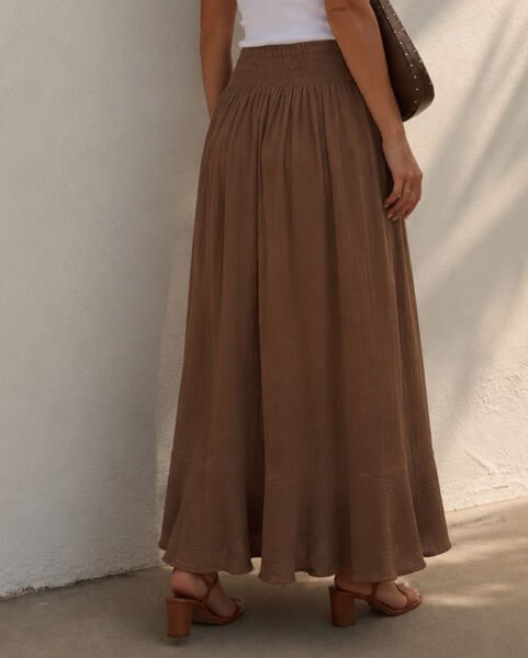 BROWN SKIRT S - BROWN