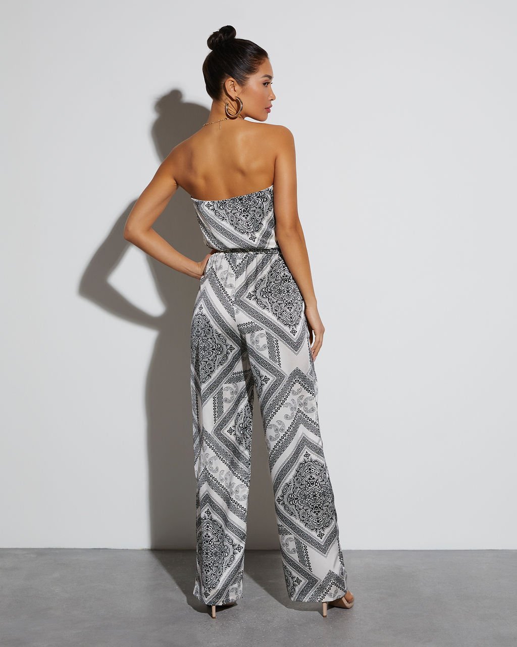 BLACK-WHITE-PRINTED TULUM