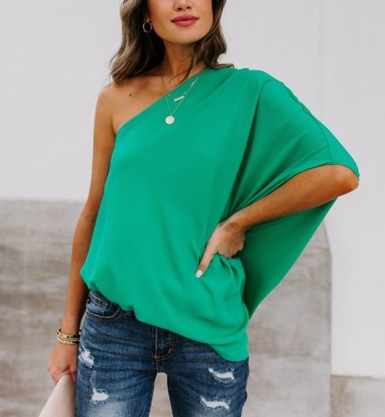 GREEN BLOUSE