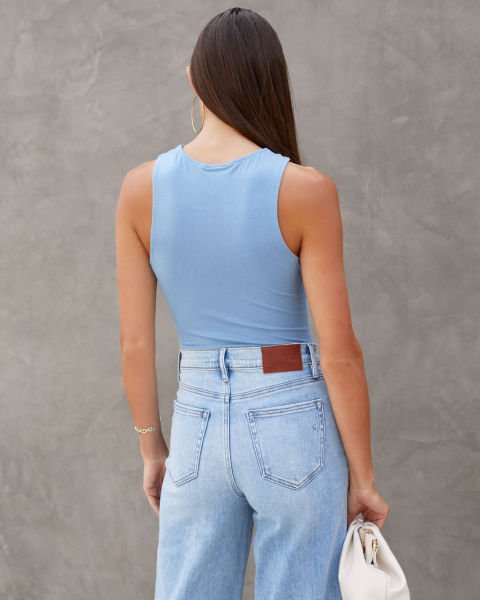 BLUE VEST-TOP