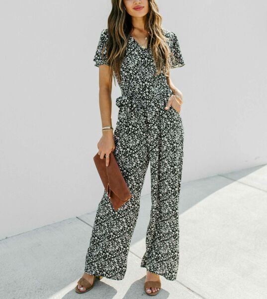 Overall Schwarz-Blumen Nd20515