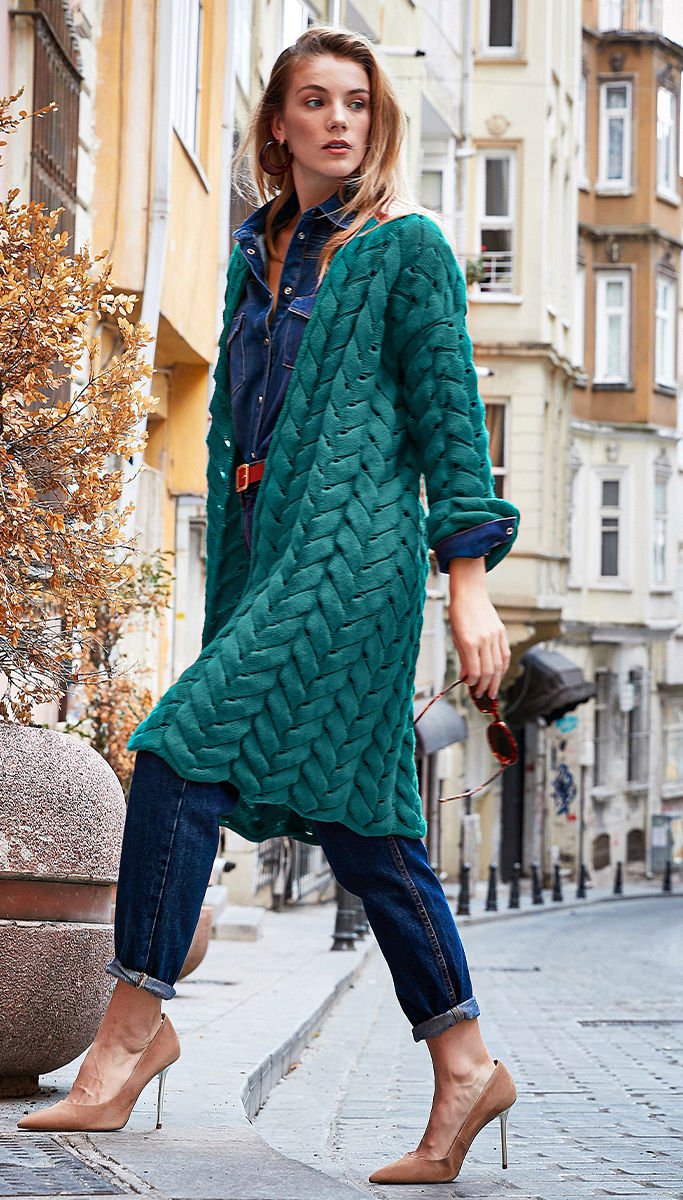 Green Cardıgan