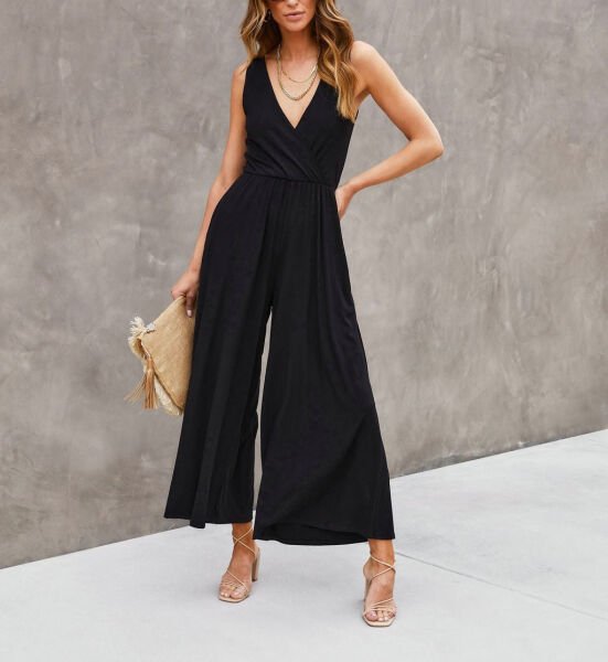 BLACK JUMPSUIT S - BLACK