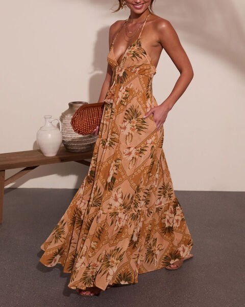 MULTICOLOR-FLORAL DRESS S - MULTICOLOR-FLORAL