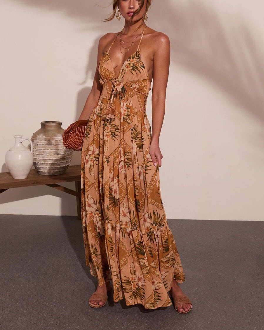 MULTICOLOR-FLORAL DRESS S - MULTICOLOR-FLORAL