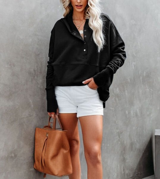 BLACK SWEATSHIRT