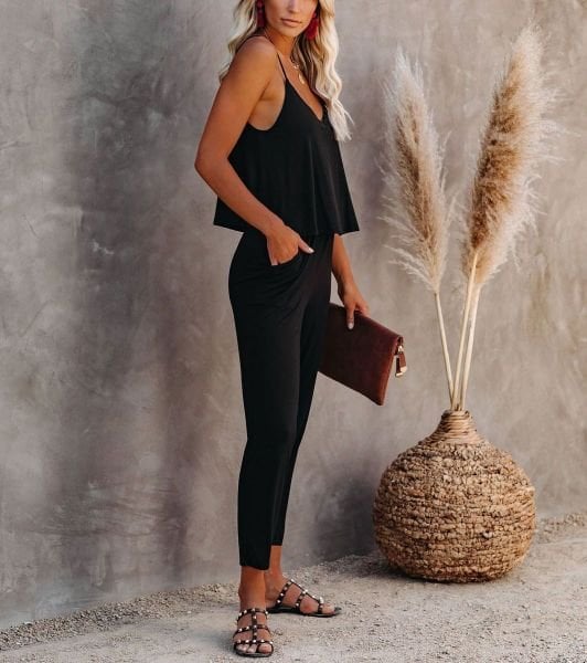 Jumpsuıt Black Nd21255