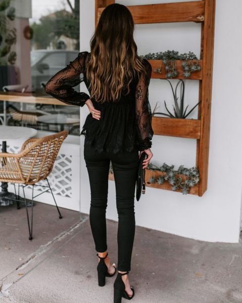 Blouse Black Nd21293