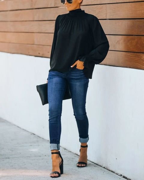 Blouse Black Nd21367