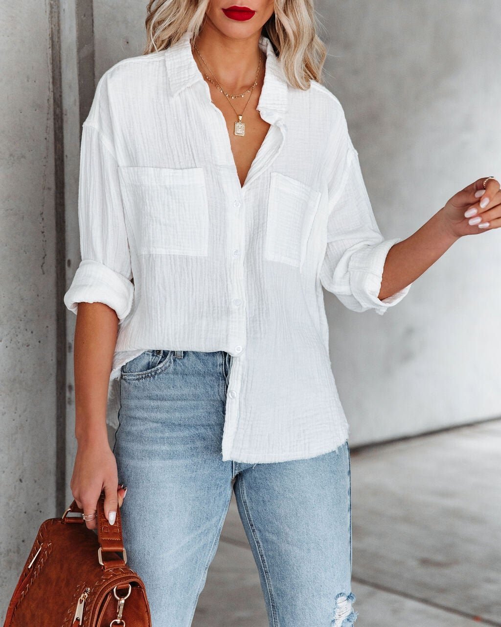 WHITE SHIRT XL - WHITE