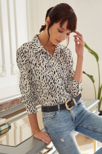 Shırt Ecru-Prınted Nd21674