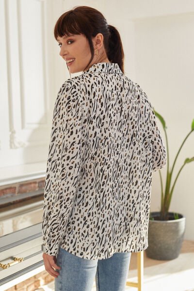 Shırt Ecru-Prınted Nd21674