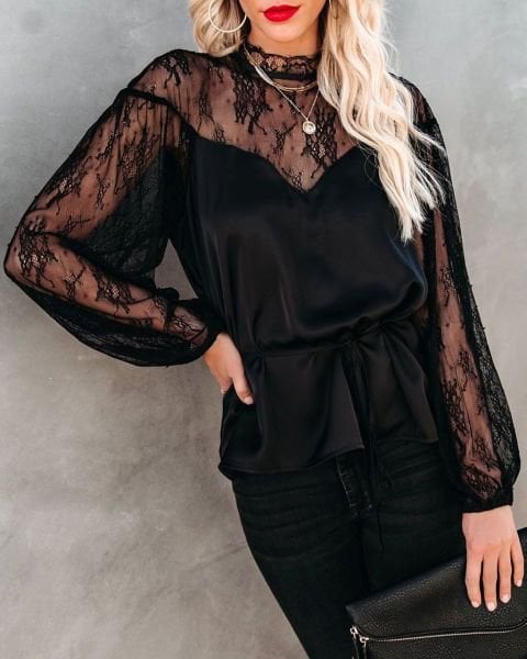 Blouse Black Nd22095