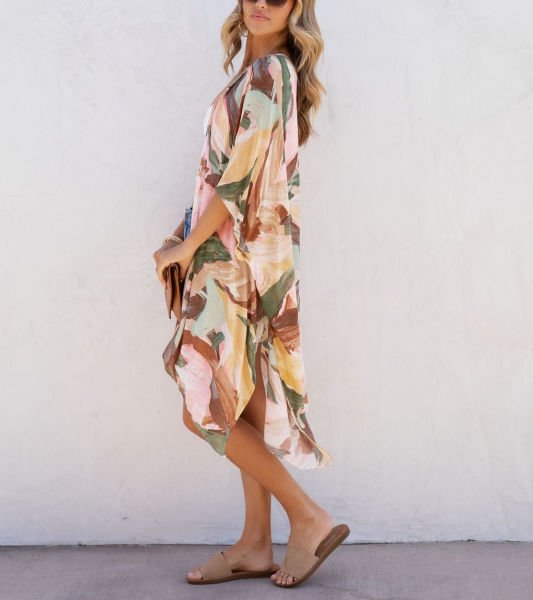 MULTICOLOR-PRINTED KİMONO