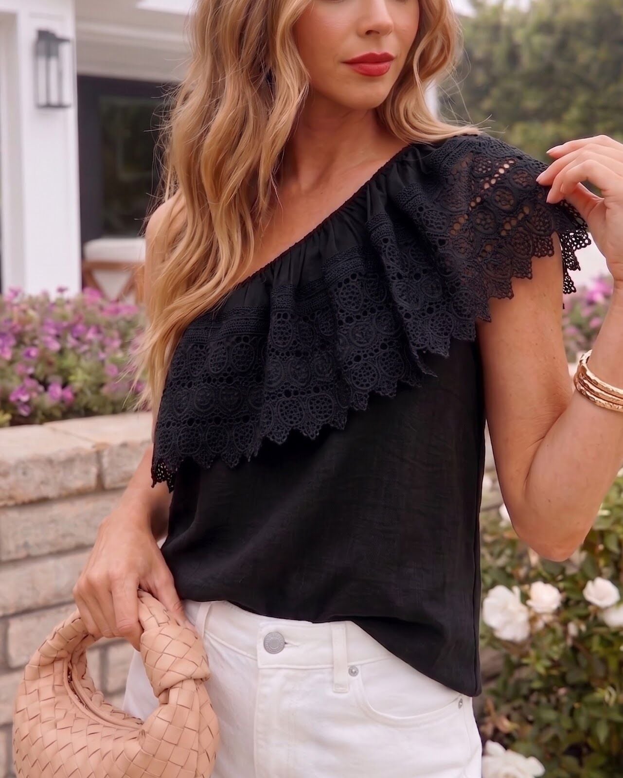BLACK BLOUSE L - BLACK