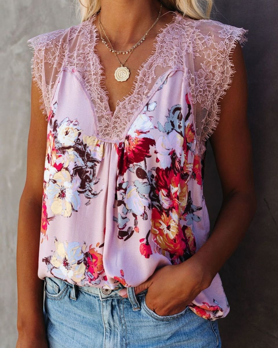 Blouse Pınk-Floral Nd22215