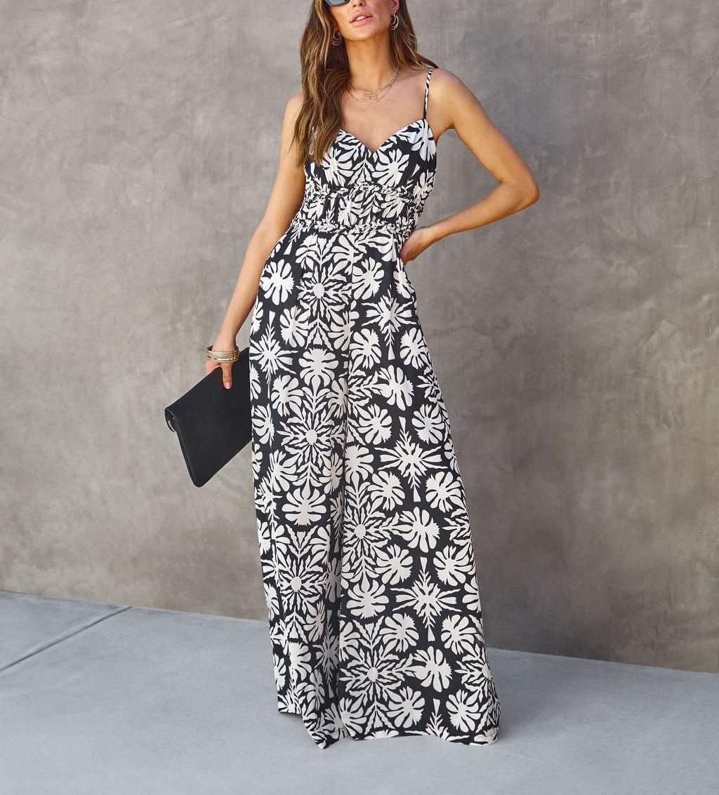 BLACK-ECRU-PRINTED TULUM