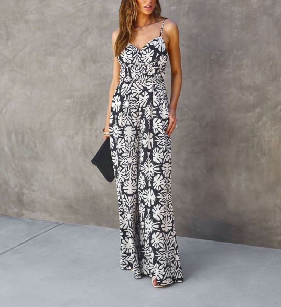 BLACK-ECRU-PRINTED TULUM