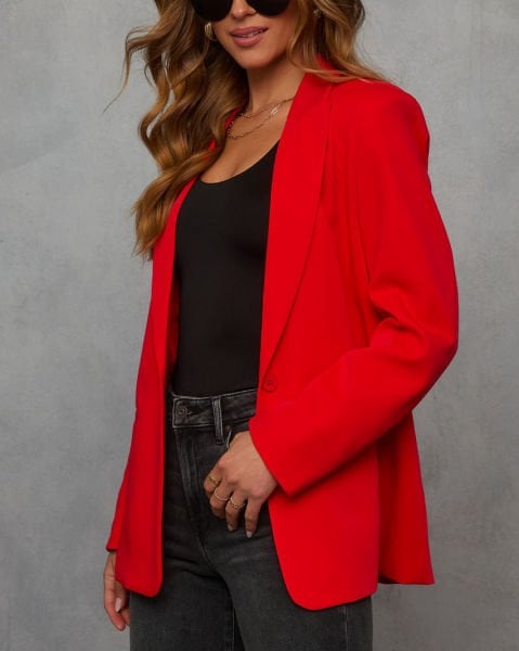 RED BLAZER JACKET