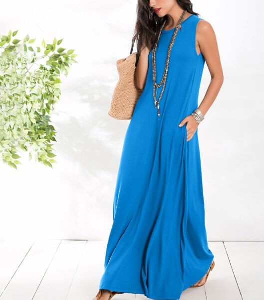 AZURE-BLUE DRESS