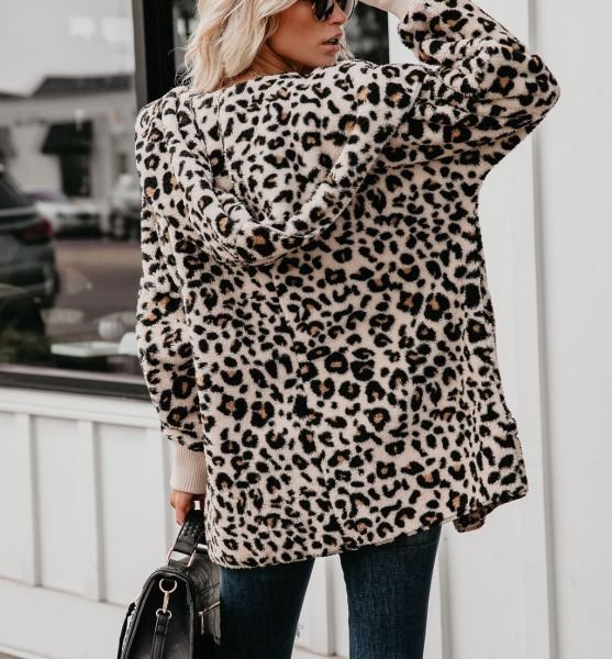 Leopard-Prınted Coat