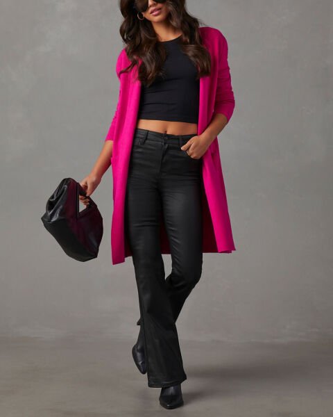 MAGENTA CARDIGAN