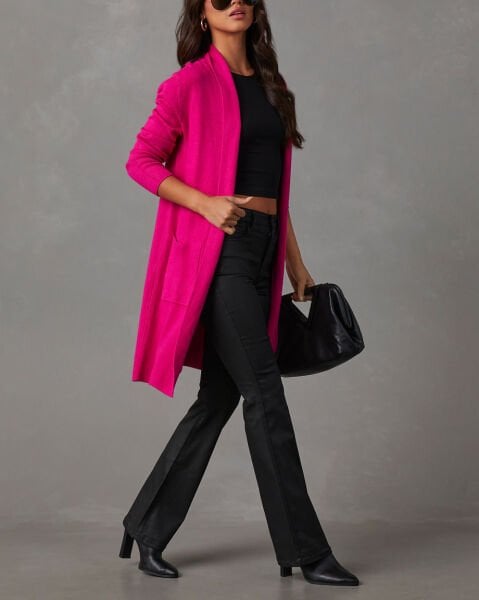 MAGENTA CARDIGAN