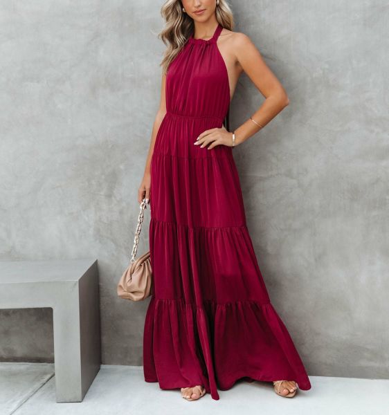 Dress Burgundy Nd25352