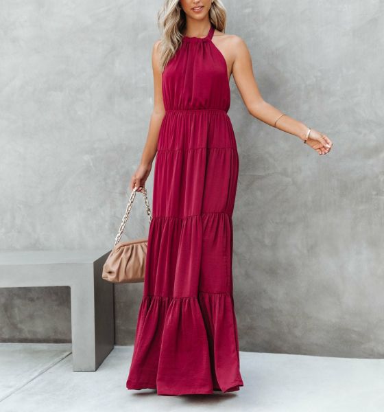 Dress Burgundy Nd25352