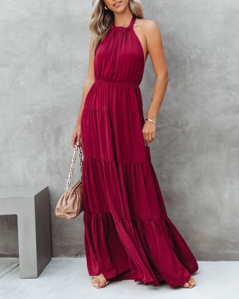 Dress Burgundy Nd25352