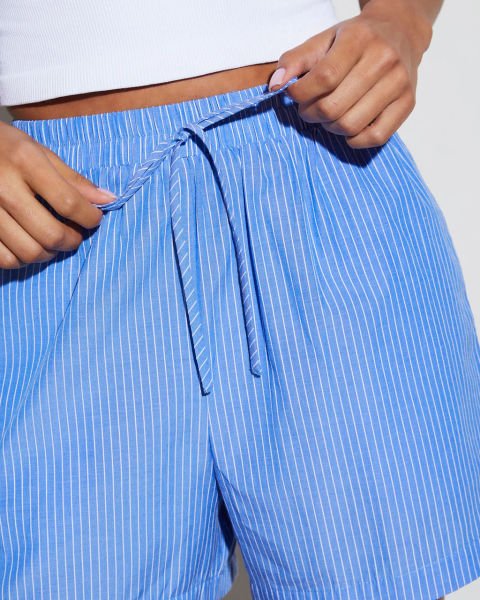 BLUE SHIRT AND SHORTS SET