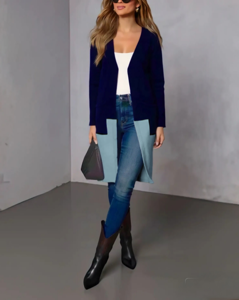 NAVY-BLUE CARDIGAN