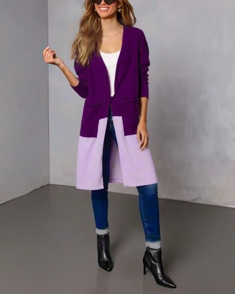 PURPLE-LILAC CARDIGAN