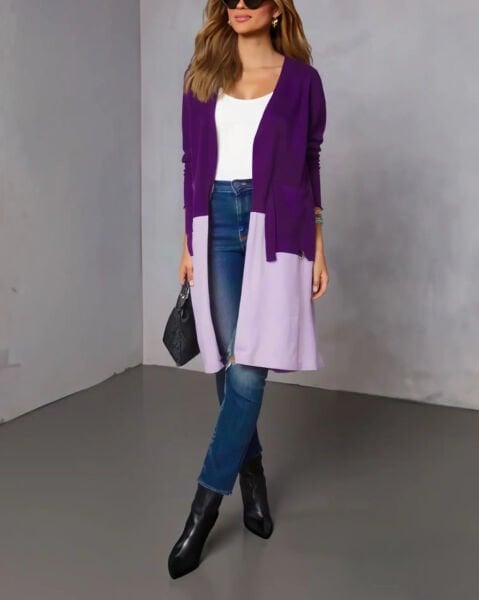 PURPLE-LILAC CARDIGAN