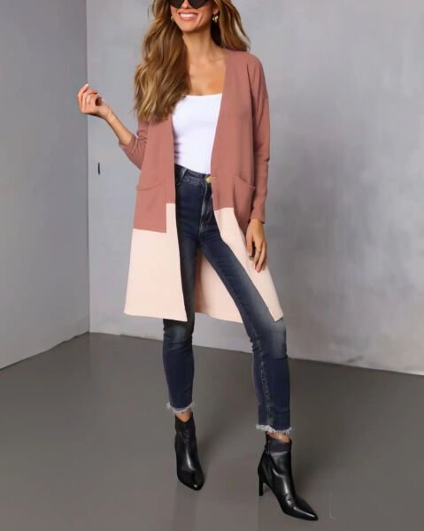 ROSE-POWDER CARDIGAN