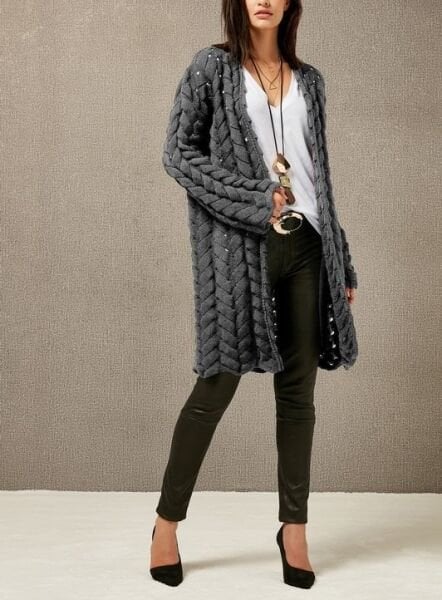 ANTHRACITE CARDIGAN